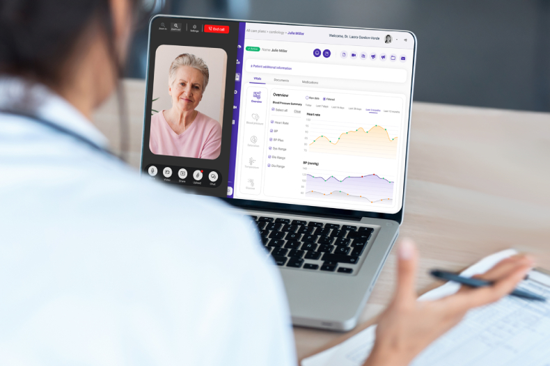 A laptop showing some information